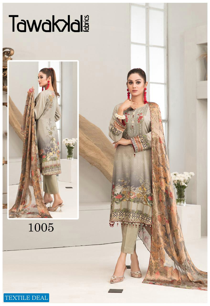 Tawakkal Prisa Cotton Collection Wholesale Karachi Print Dress Material