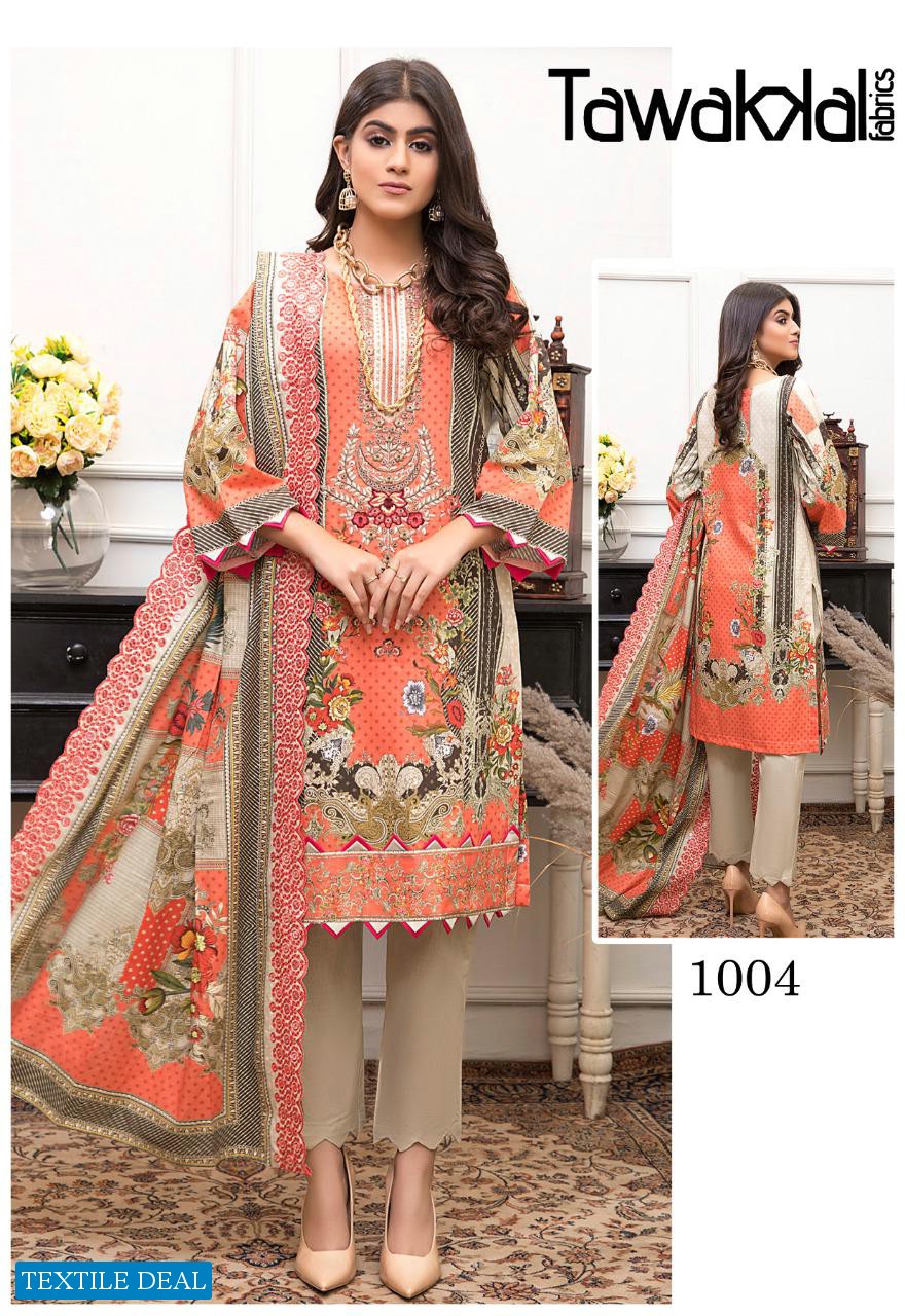 Tawakkal Prisa Cotton Collection Wholesale Karachi Print Dress Material