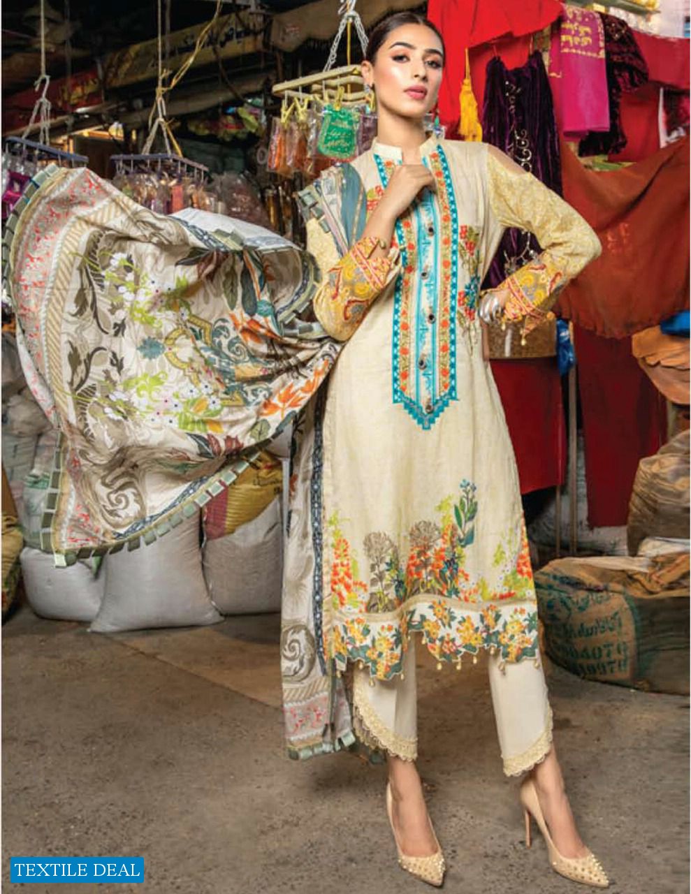 Apna Saniya Vol-6 Wholesale Karachi Print Cotton Dress