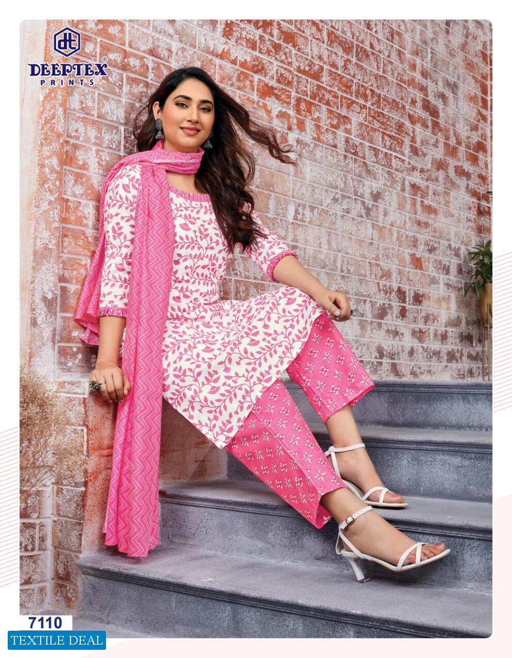 Deeptex Miss India Vol-71 Wholesale Pure Cotton Printed Dress Material