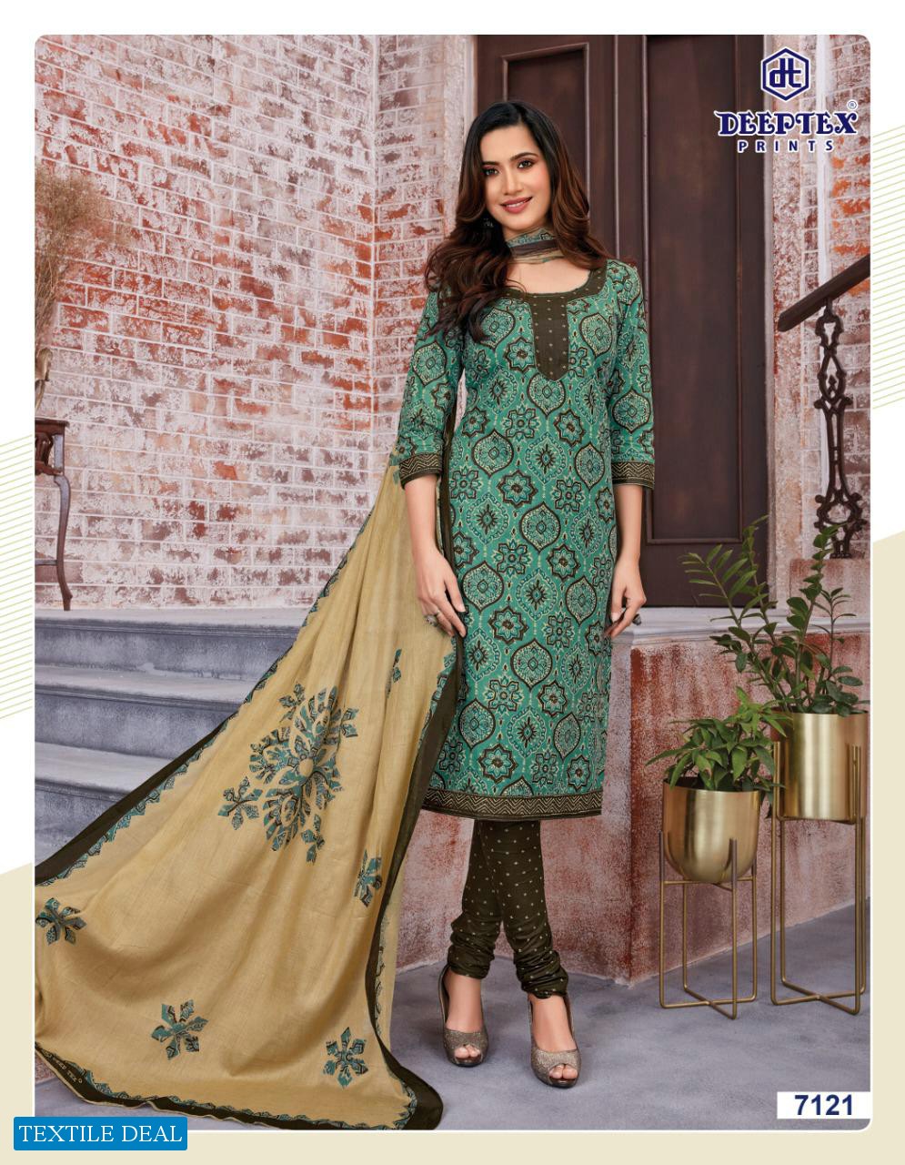 Deeptex Miss India Vol-71 Wholesale Pure Cotton Printed Dress Material