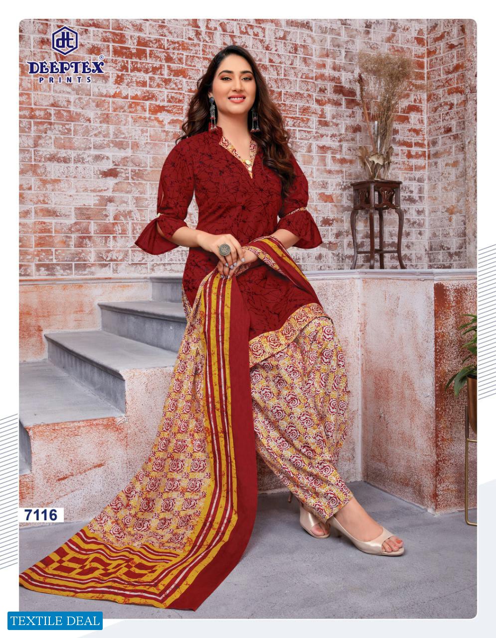 Deeptex Miss India Vol-71 Wholesale Pure Cotton Printed Dress Material