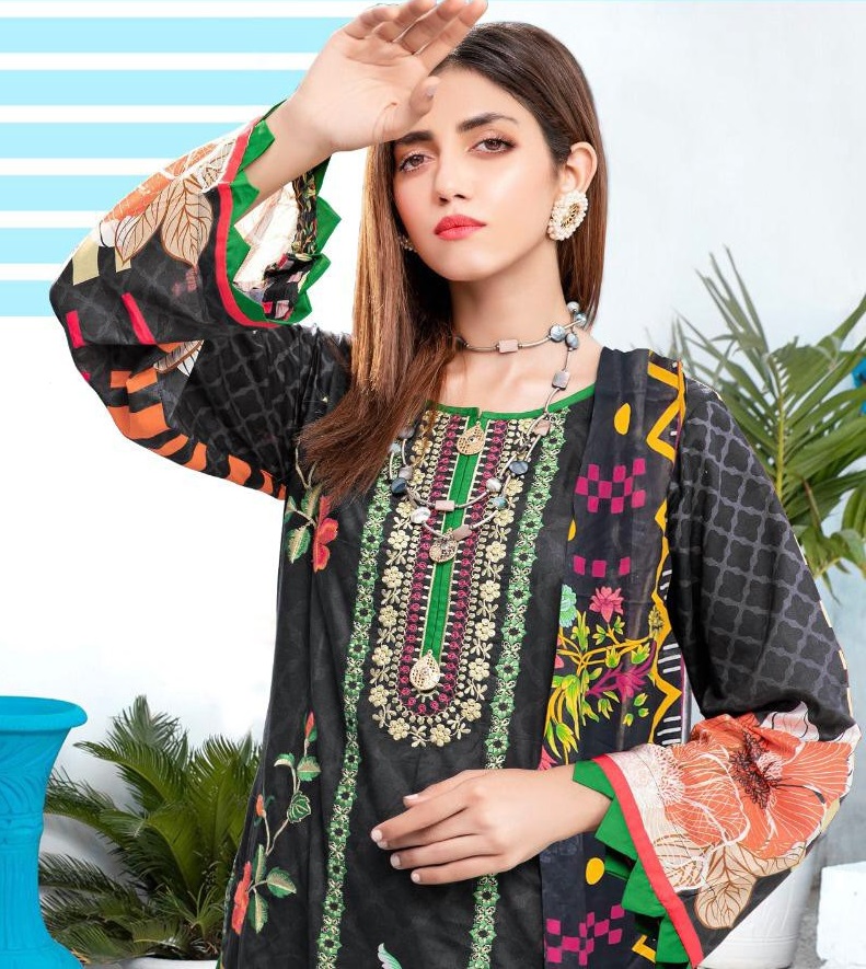 Regalia Aafrozeh Wholesale Heavy Cotton Dress Material