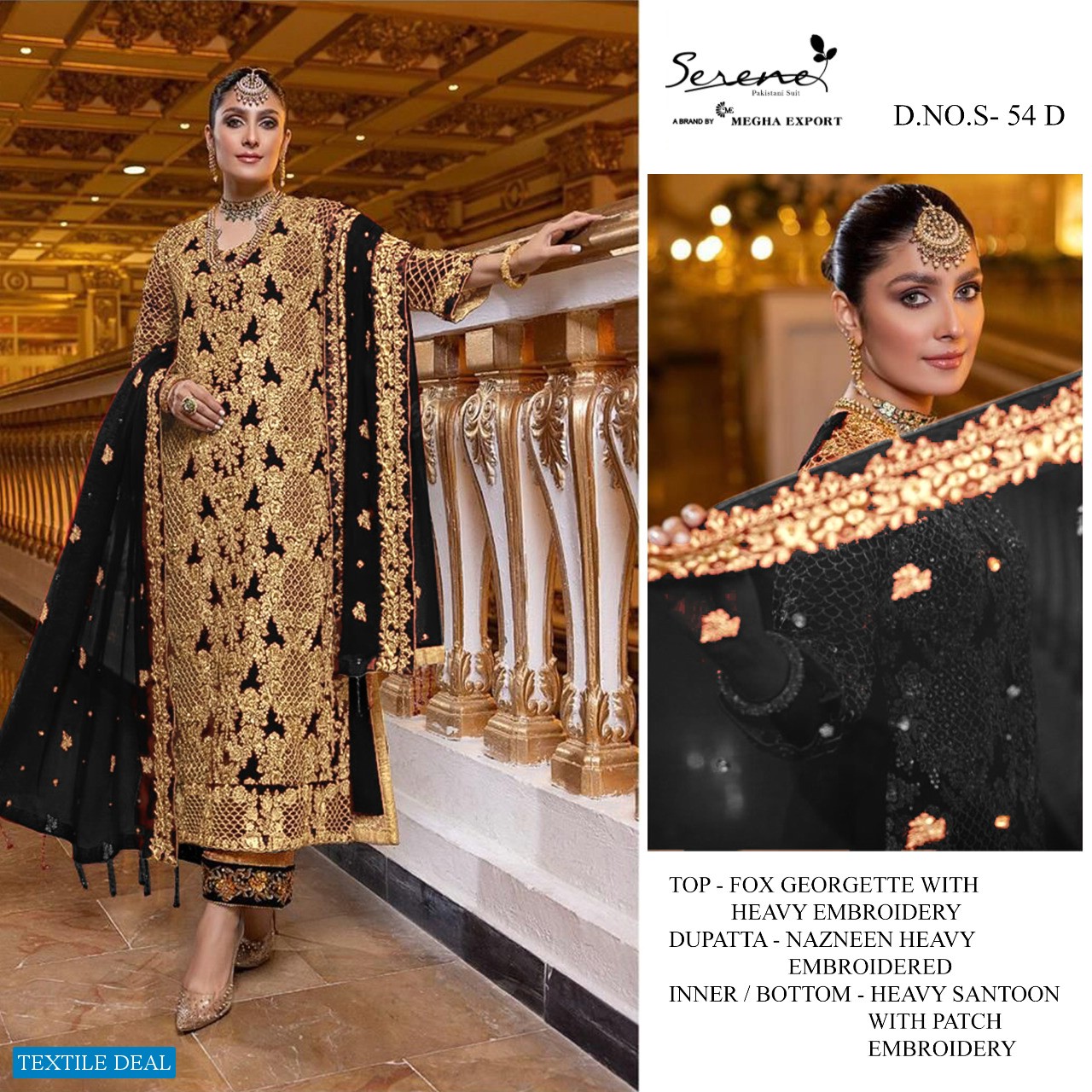 Serene S-54 Wholesale Pakistani Concept Designer Suits