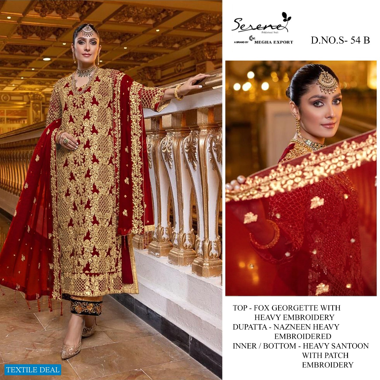 Serene S-54 Wholesale Pakistani Concept Designer Suits