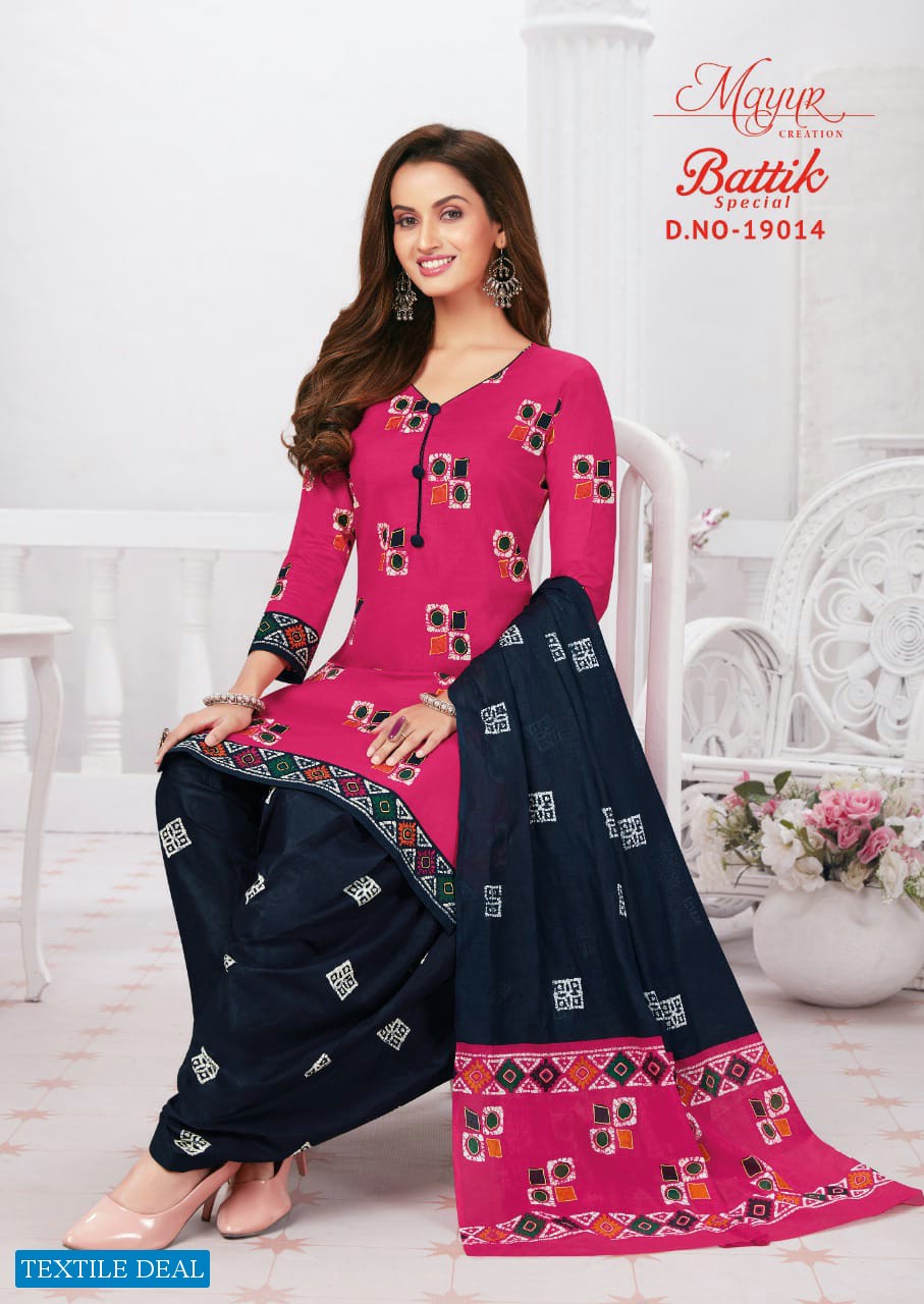 Mayur Batik Special Vol-19 Wholesale Pure Cotton Dress Material