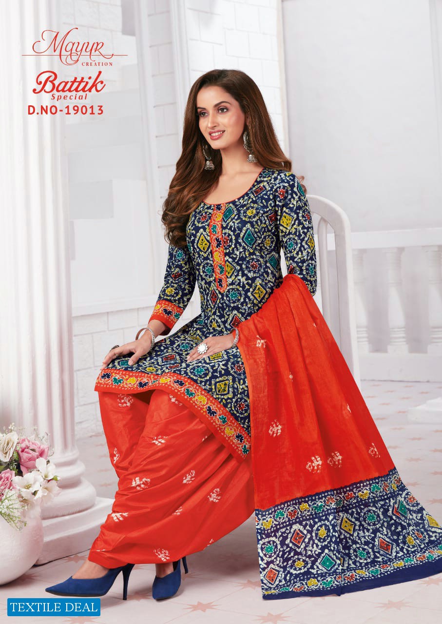 Mayur Batik Special Vol-19 Wholesale Pure Cotton Dress Material