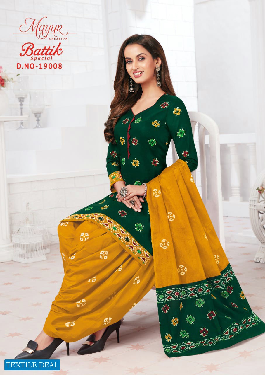 Mayur Batik Special Vol-19 Wholesale Pure Cotton Dress Material