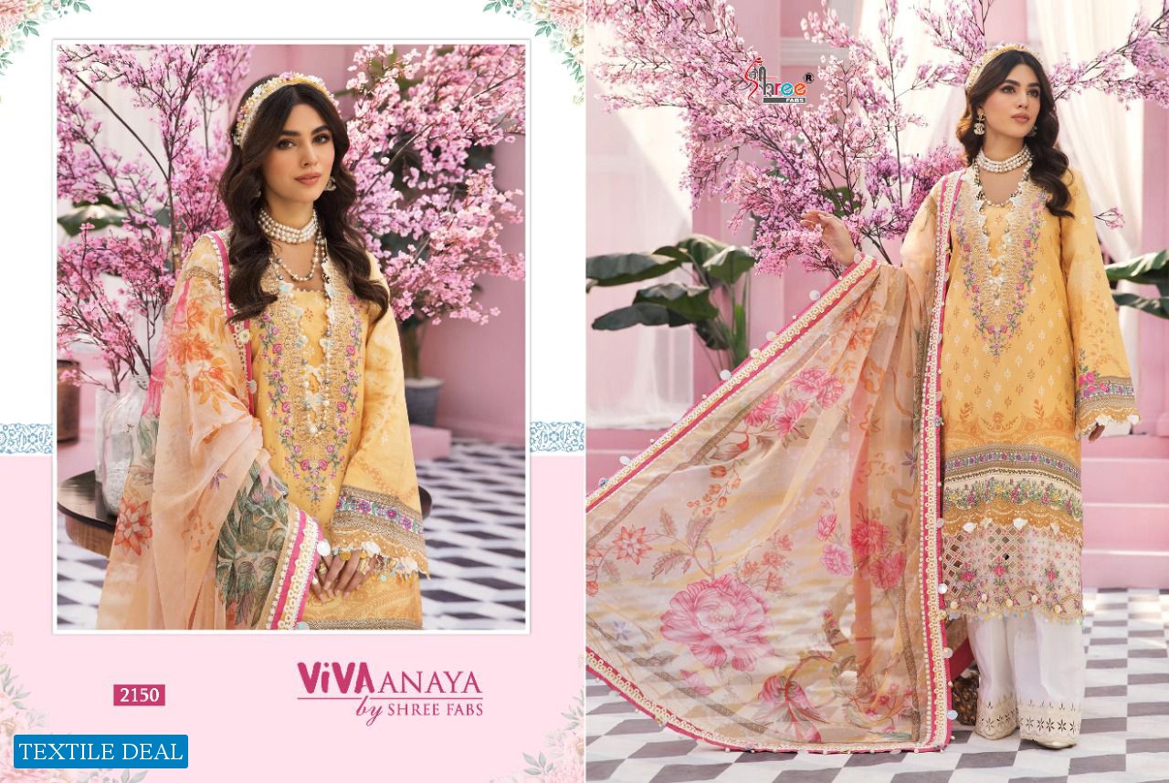 VIVA ANAYA BY SHREE FABS LAWN COTTON PAKISTANI FANCY SALWAR KAMEEZ