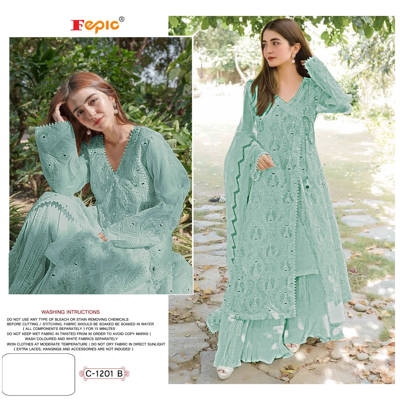 Fepic Rosemeen C-1201 Wholesale Pakistani Concept Dress
