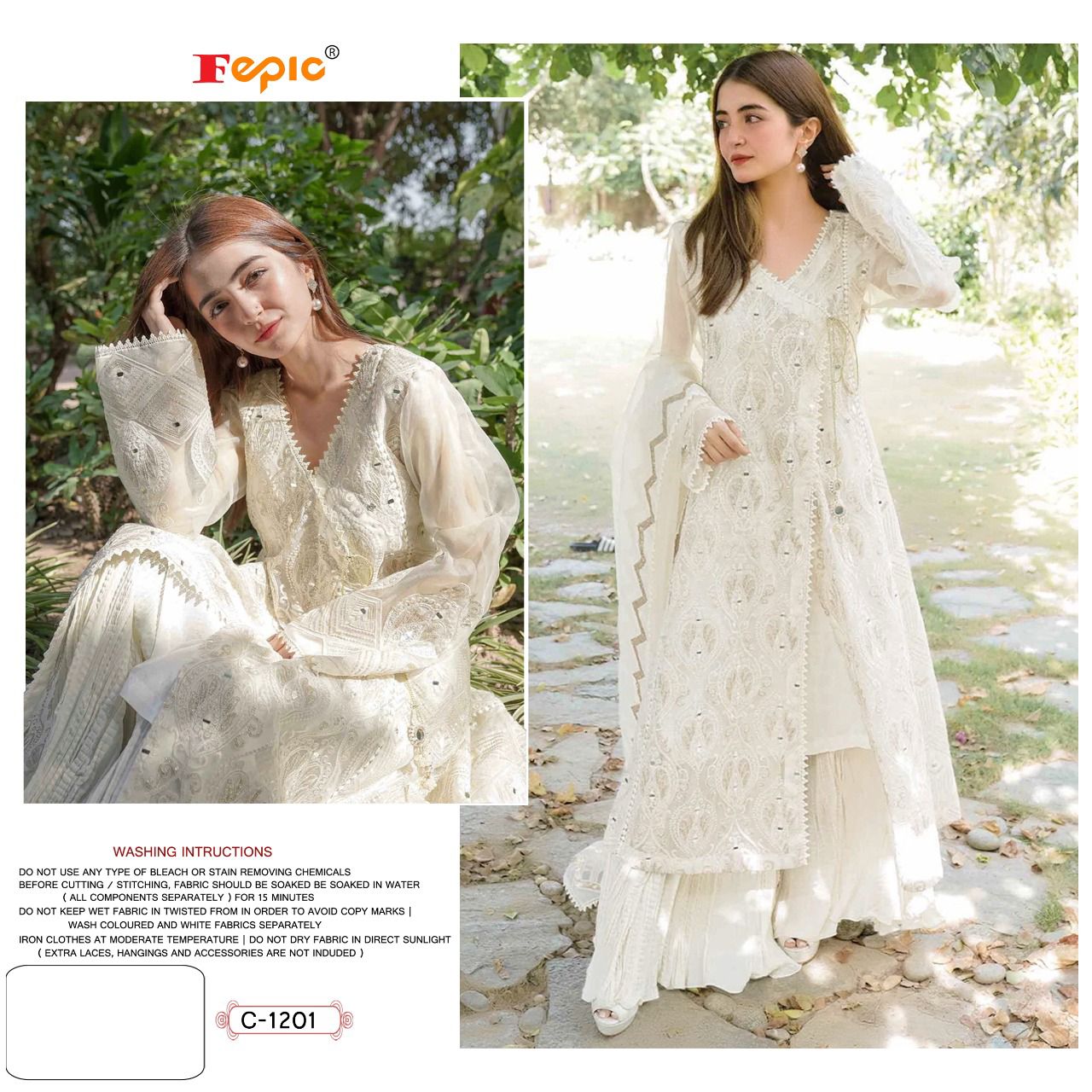 Fepic Rosemeen C-1201 Wholesale Pakistani Concept Dress