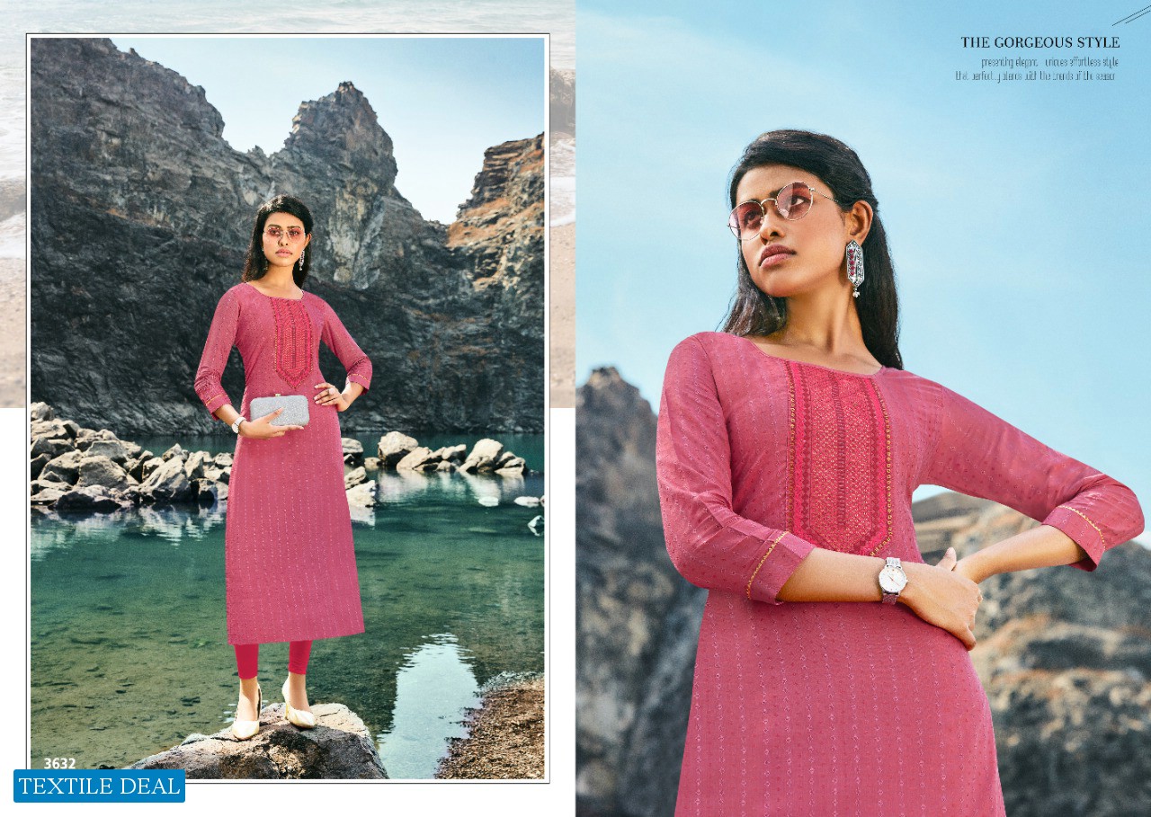 RANGOON LIGHT LINE VOL 10 SIMPLE READYMADE KURTI