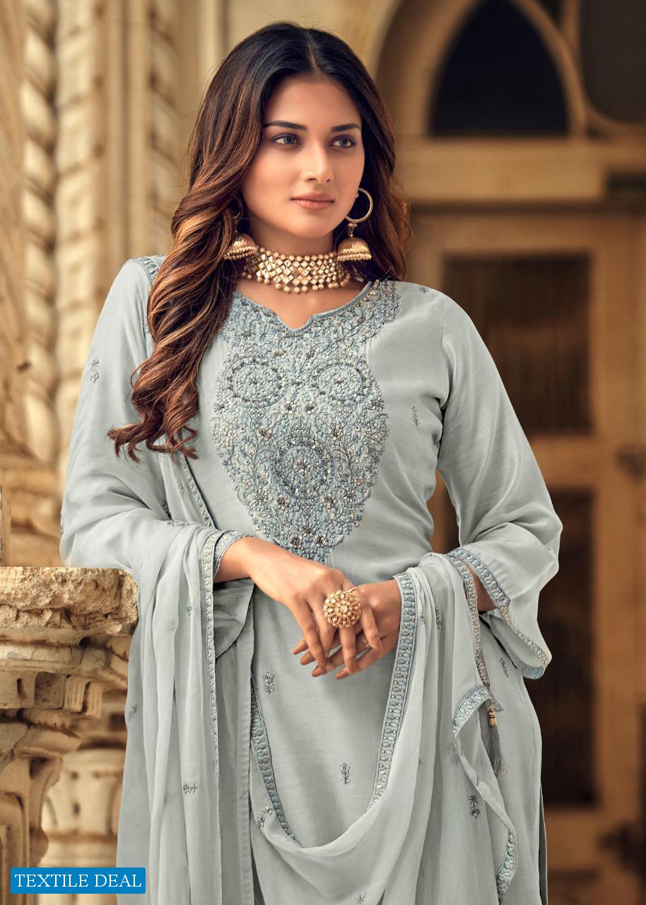 Bela Shafaq Wholesale Resham Muslin Casual Salwar Suits