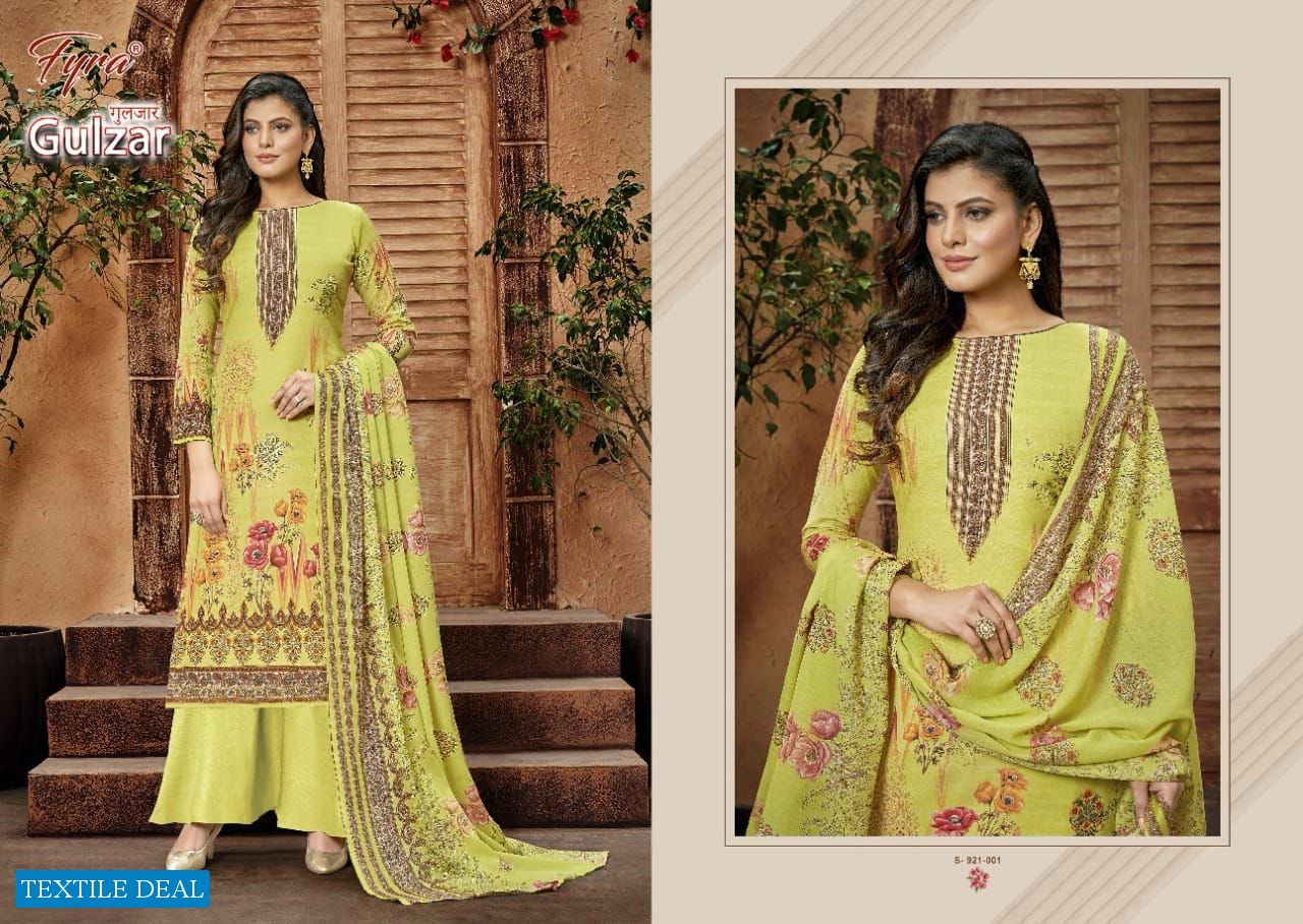 Fyra Gulzar Wholesale Pure Soft Cotton With Diamond Work Dress Material