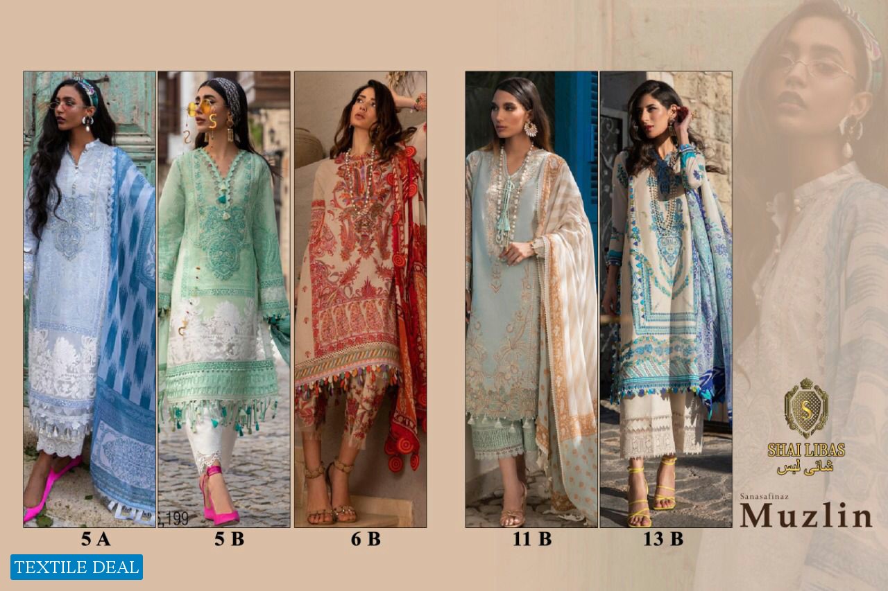 Shai Libas Muzlin Sana Safinaz wholesale Pakistani Concept Dress