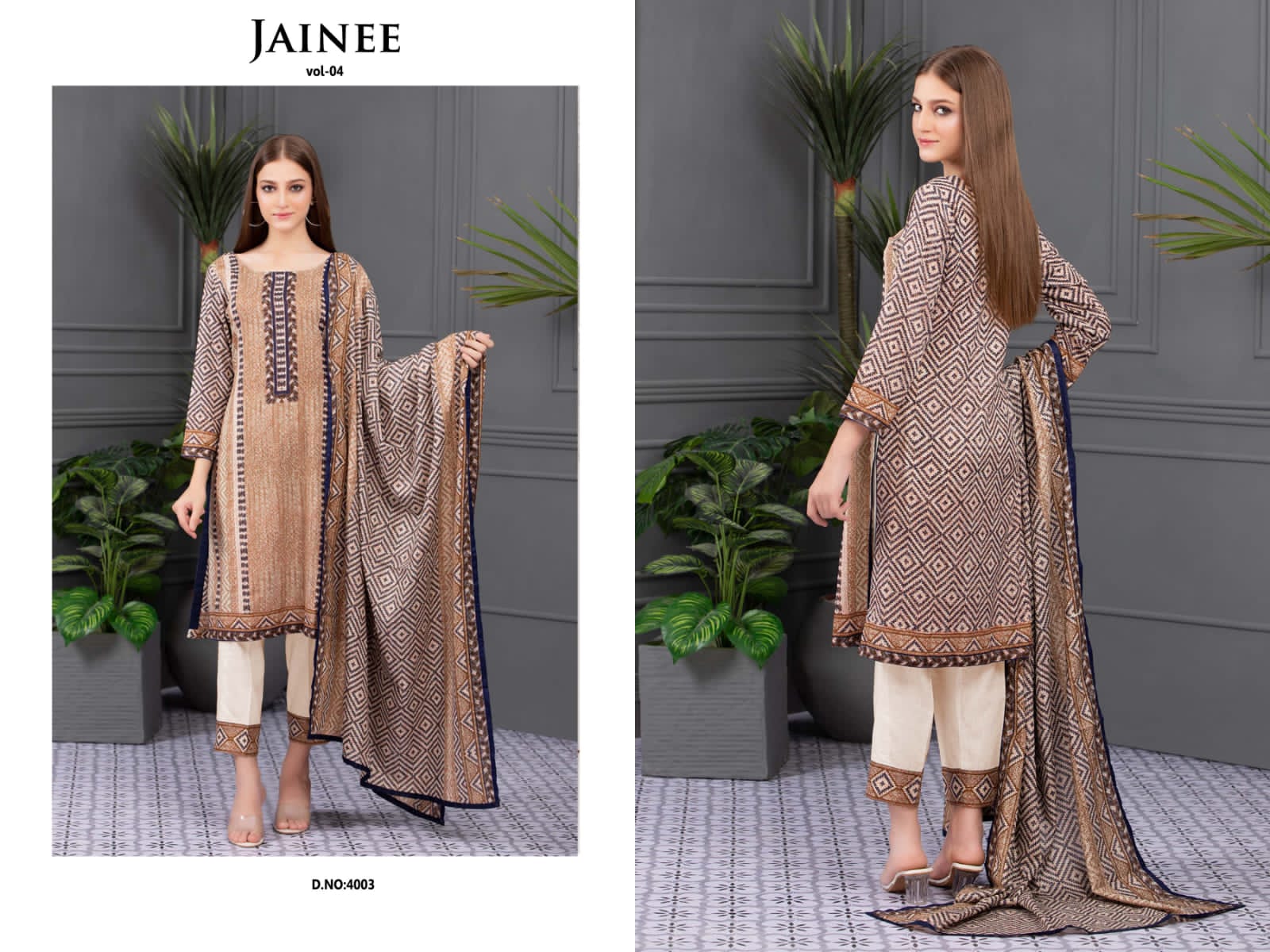 Agha Noor Jainee Vol-4 Wholesale Luxury Lawn Printed Dress Material