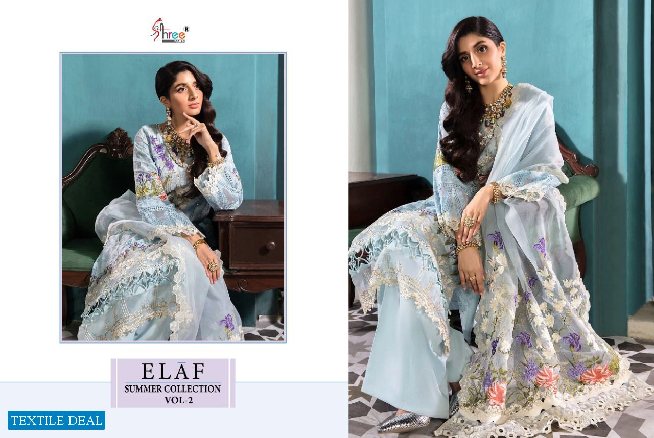 SHREE FABS ELAF SUMMER VOL 2 COTTON PAKISTANI FANCY DRESSES