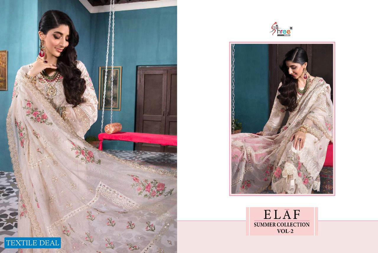 SHREE FABS ELAF SUMMER VOL 2 COTTON PAKISTANI FANCY DRESSES