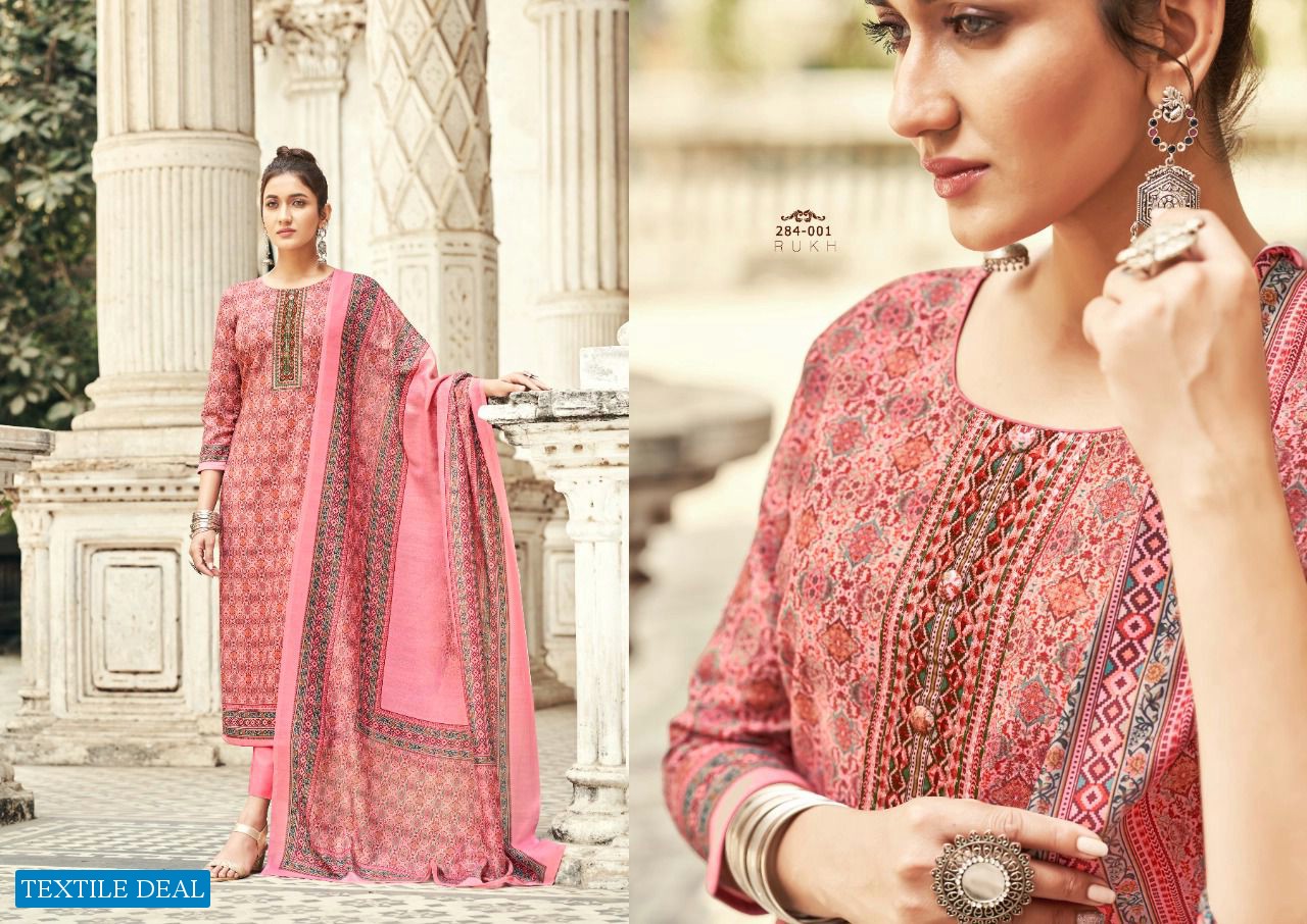 SARGAM RUKH VOL 4 PURE LAWN DESIGNER SALWAR KAMEEZ