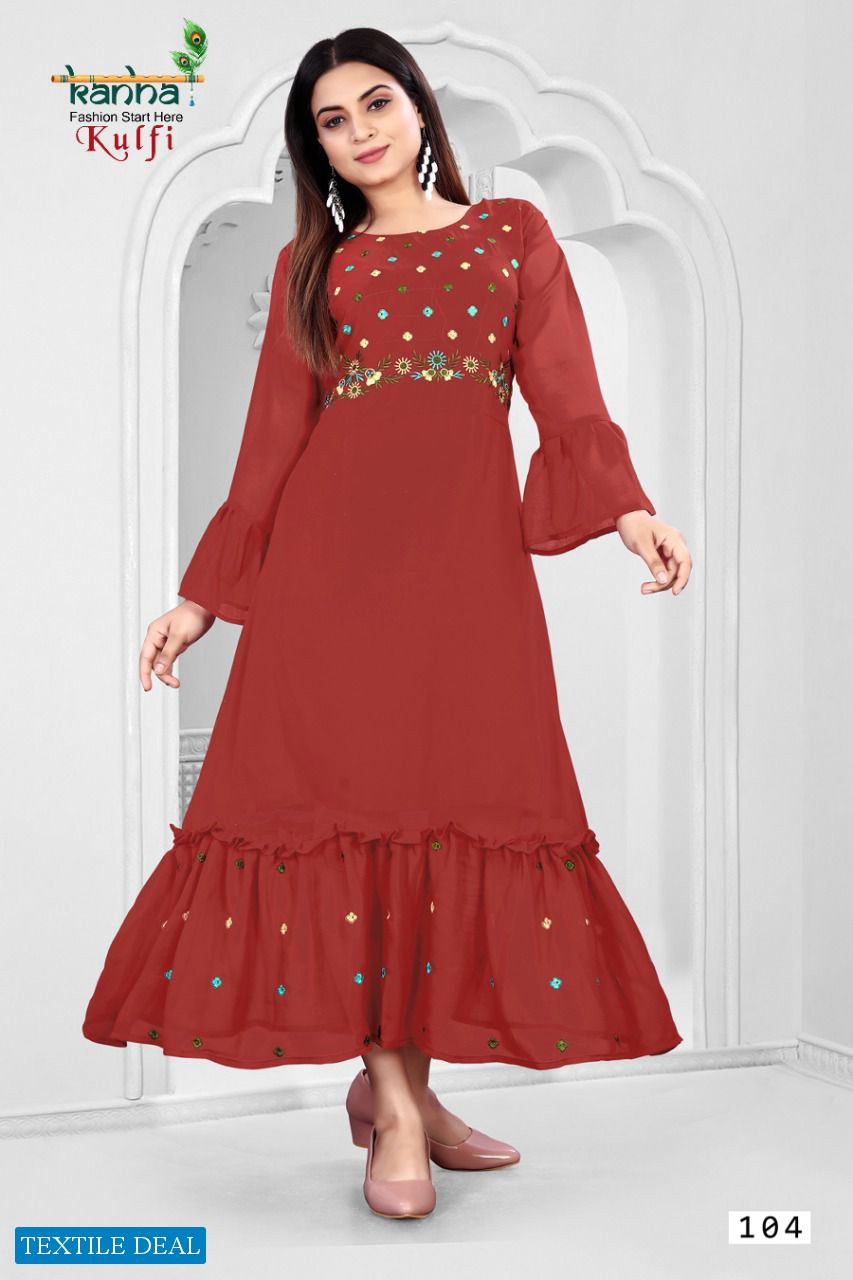 Kanha Kulfi Wholesale Fancy Designer Long Kurtis
