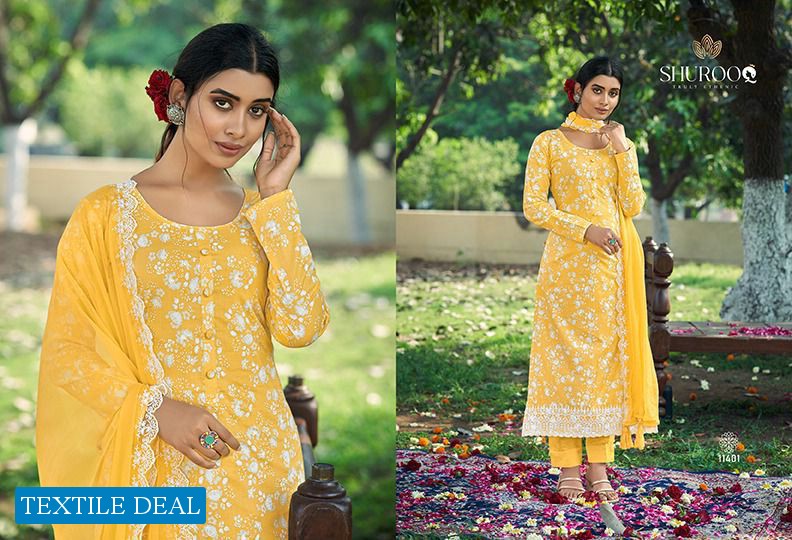 Shurooq Ekanya Wholesale Rabia Lawn Cotton Digital Salwar Suits