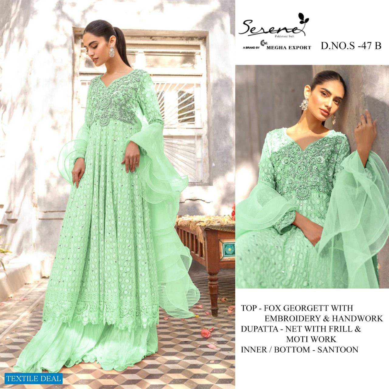 Serene S-47 Wholesale Pakistani Concept Dress