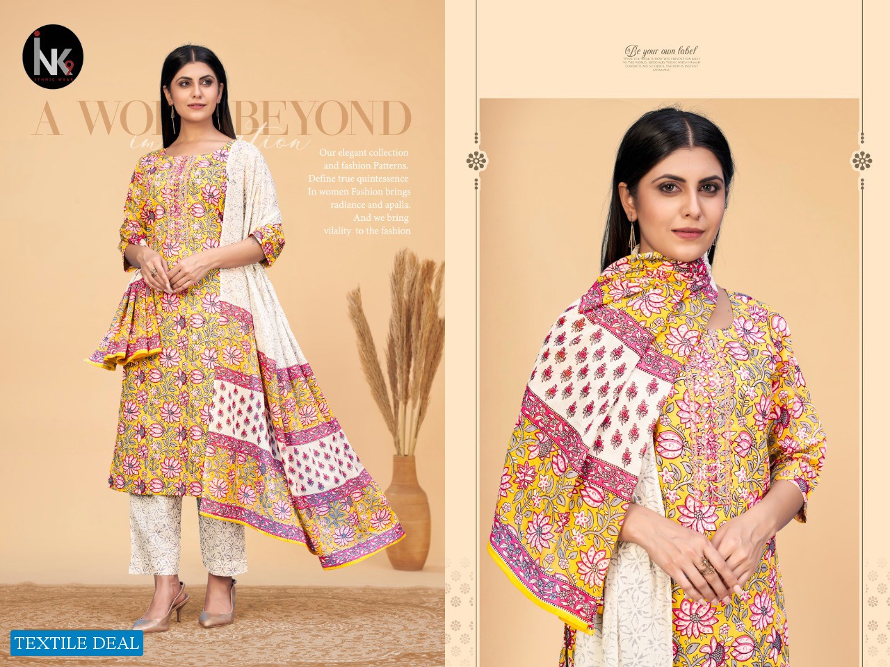 INK 9 Cotton Stories Vol-1 Wholesale Full Stitched 3 Piece Salwar Suits