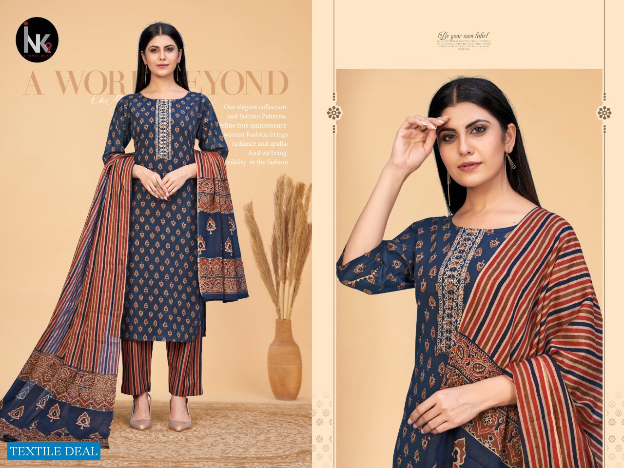 INK 9 Cotton Stories Vol-1 Wholesale Full Stitched 3 Piece Salwar Suits