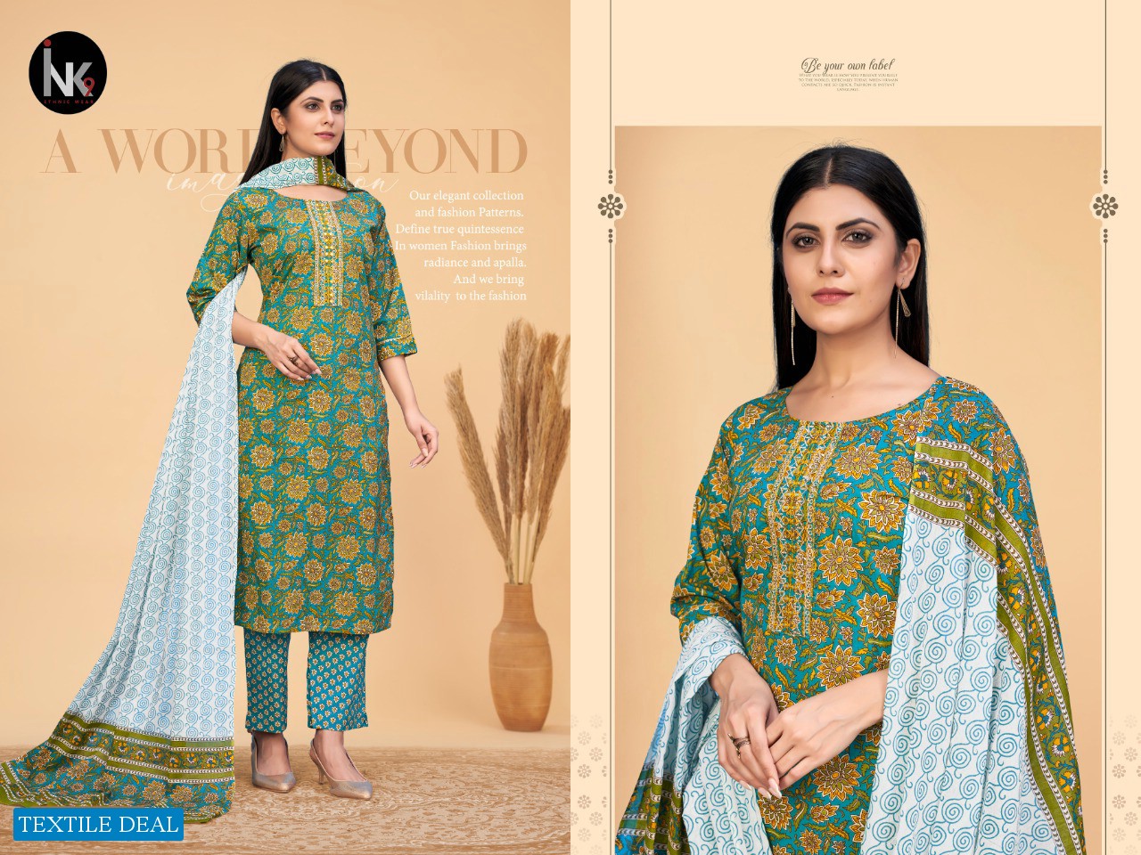 INK 9 Cotton Stories Vol-1 Wholesale Full Stitched 3 Piece Salwar Suits
