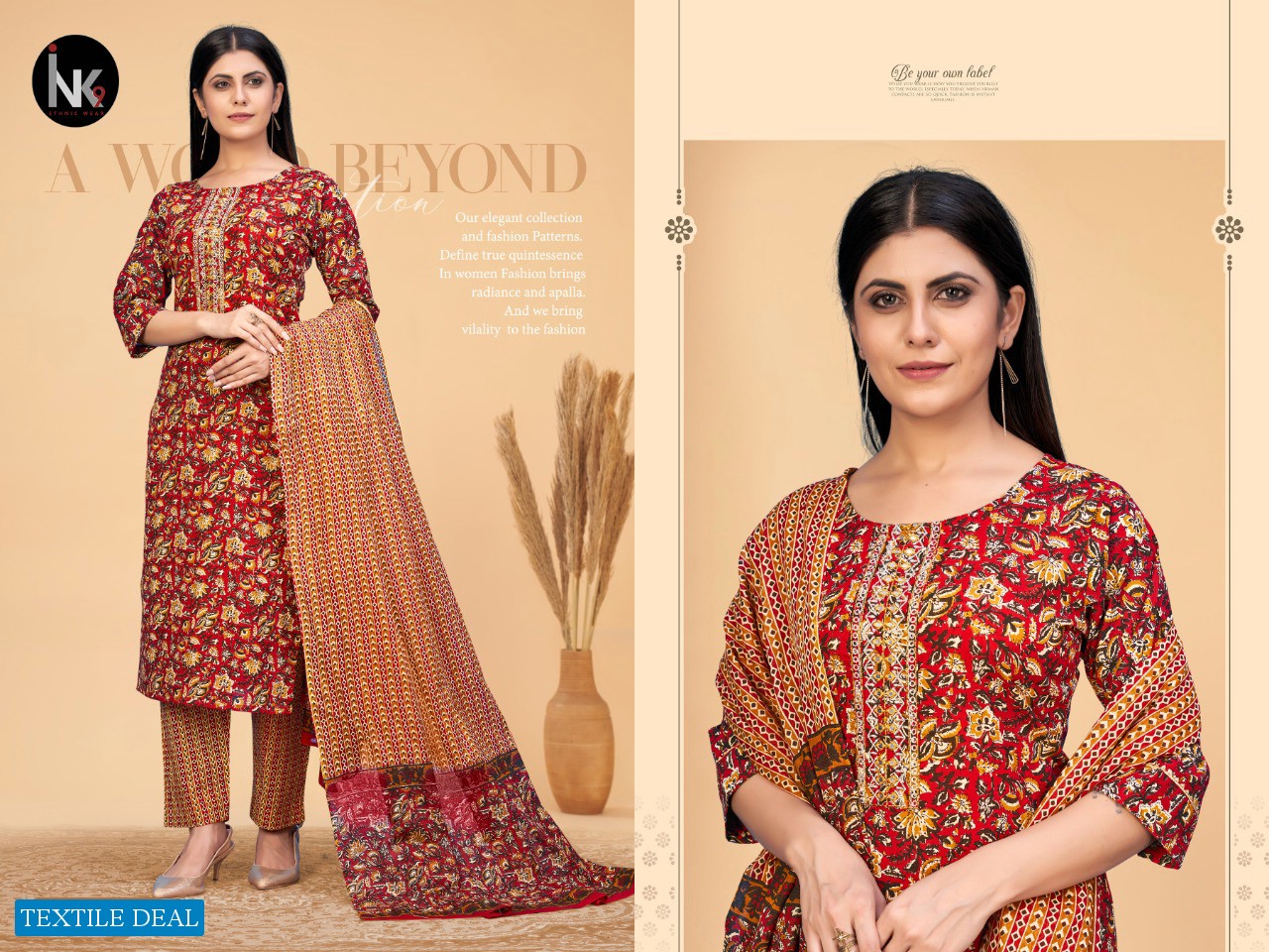 INK 9 Cotton Stories Vol-1 Wholesale Full Stitched 3 Piece Salwar Suits