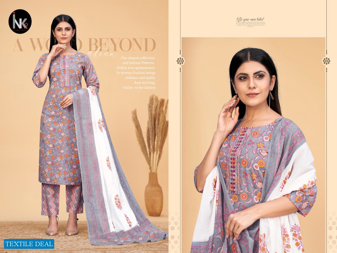 INK 9 Cotton Stories Vol-1 Wholesale Full Stitched 3 Piece Salwar Suits