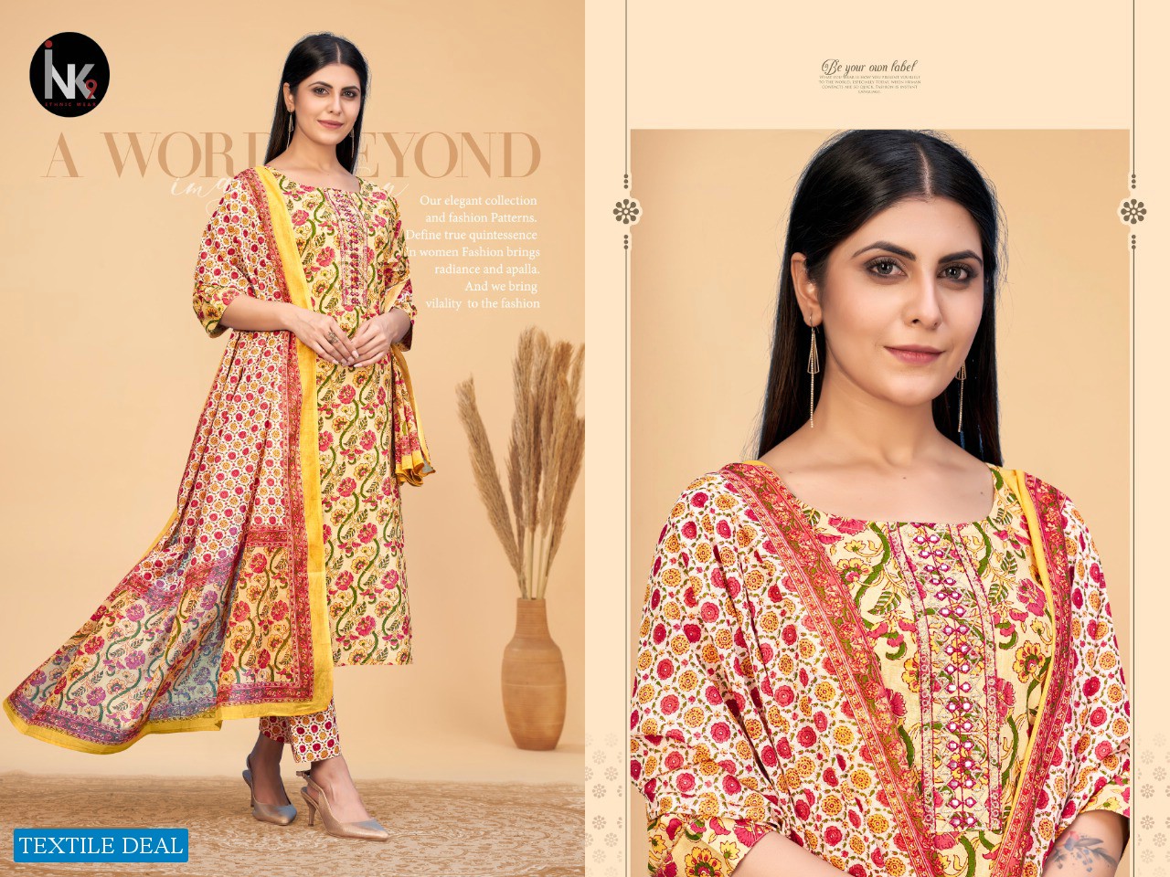 INK 9 Cotton Stories Vol-1 Wholesale Full Stitched 3 Piece Salwar Suits