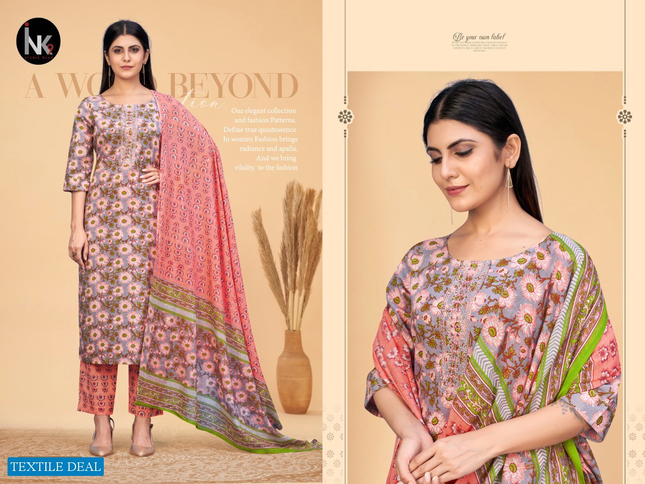 INK 9 Cotton Stories Vol-1 Wholesale Full Stitched 3 Piece Salwar Suits