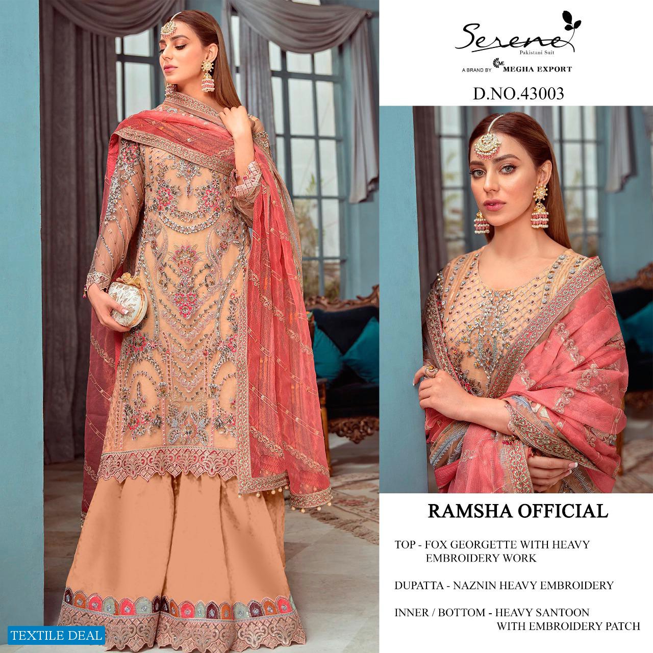 Serene Ramsha Official Wholesale Designer Pakistani Concept Dress
