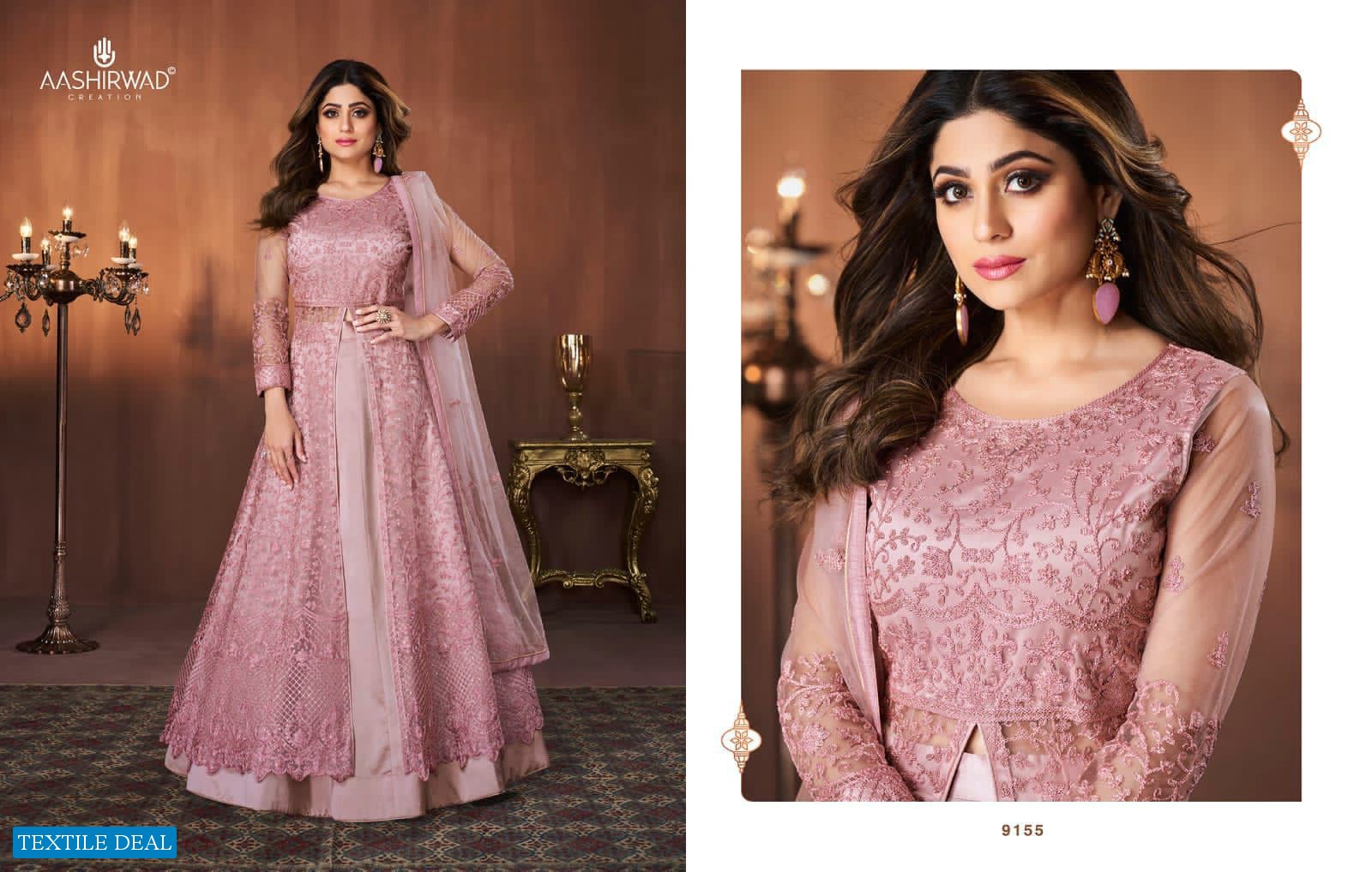 RAABTA BY AASHIRWAD FREE SIZE READYMADE ANARKALI LONG DRESSES