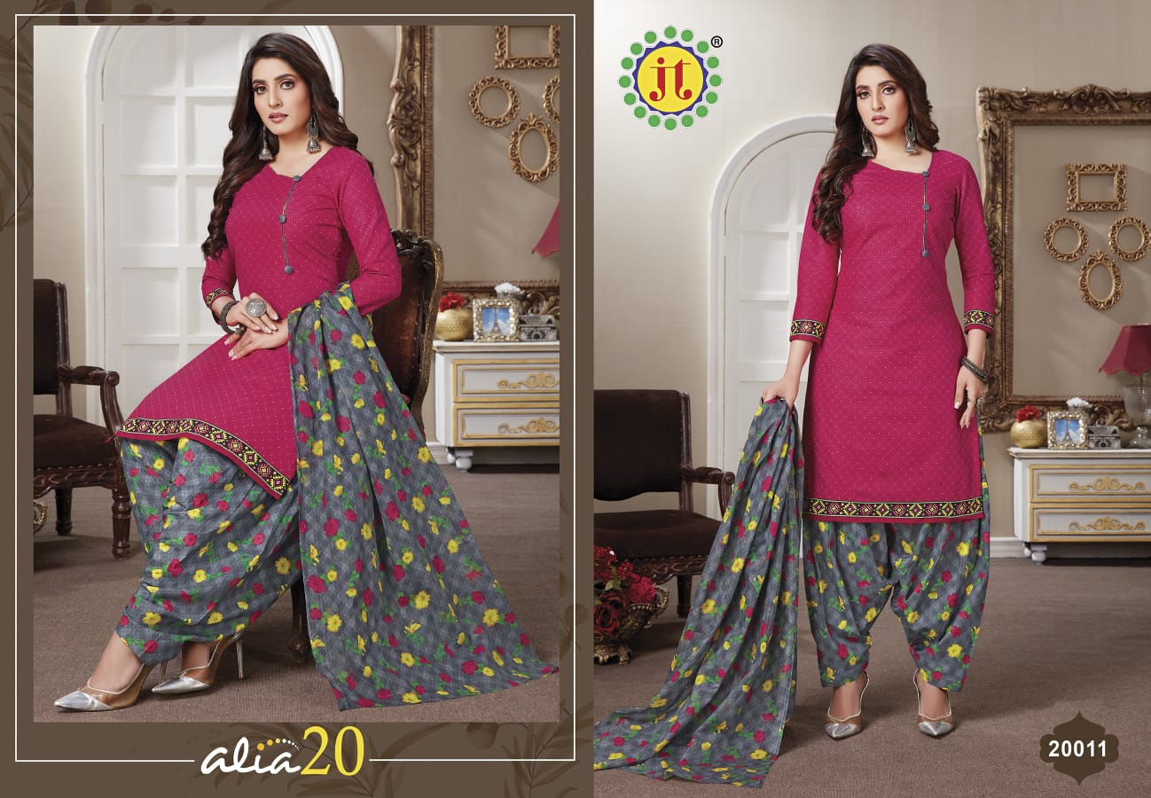 JT Alia Vol-20 Wholesale Pure Cotton Printed Dress Material