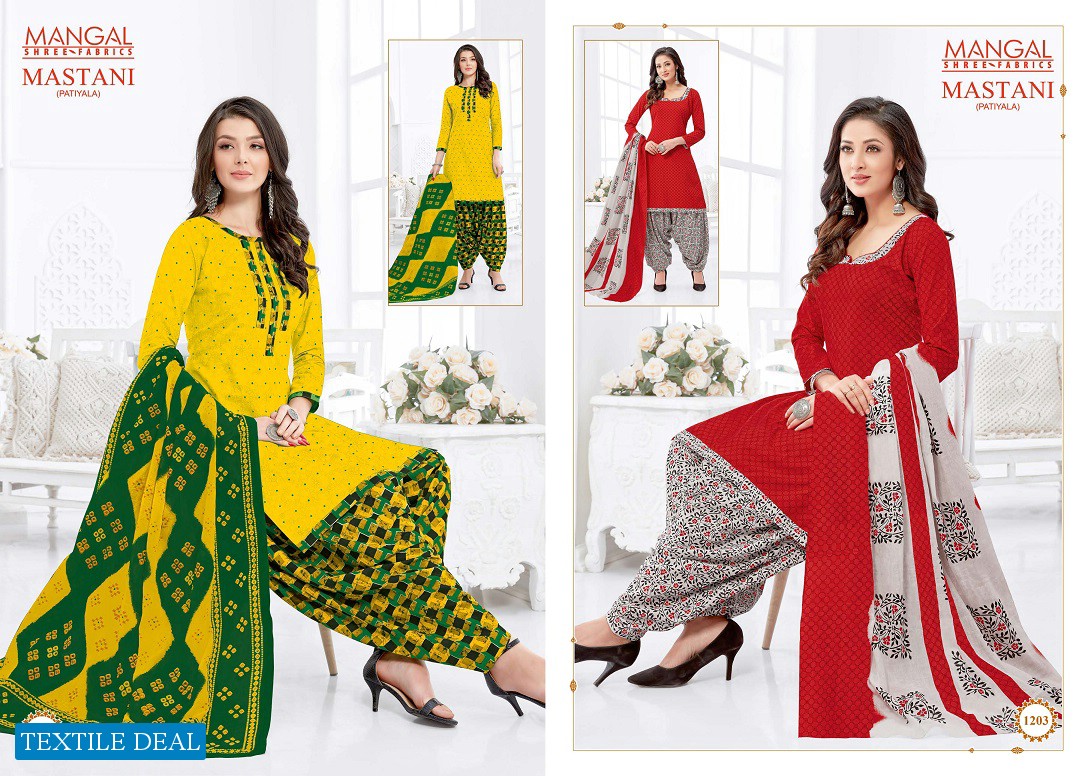 Mangal Shree Mastani Vol-12 Wholesale Readymade Cotton Dress