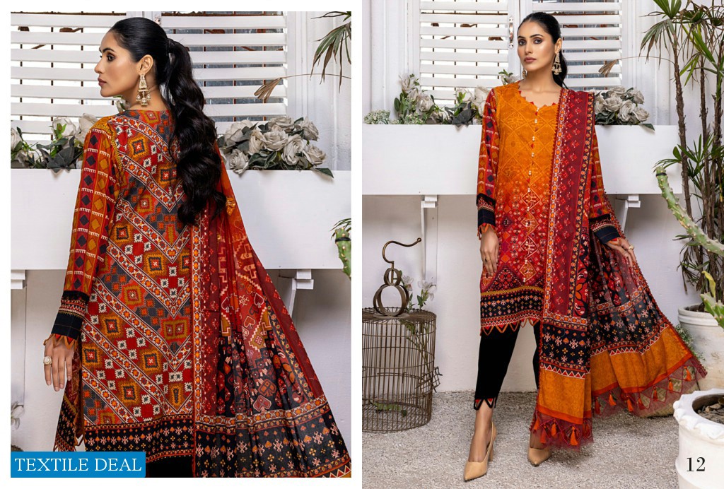 Alzohaib Coco Digital Printed Lawn Collection Wholesale Original Pakistani Dress