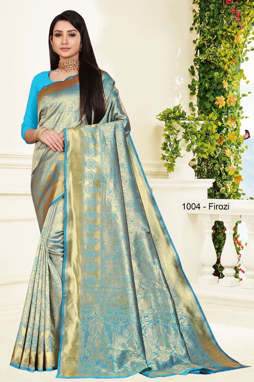 Santraj 1004 Wholesale Banarasi Silk Saree Collection