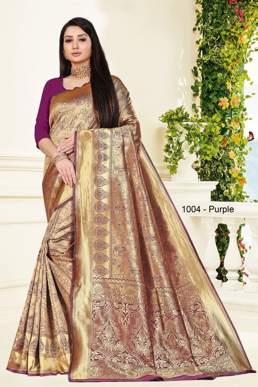 Santraj 1004 Wholesale Banarasi Silk Saree Collection