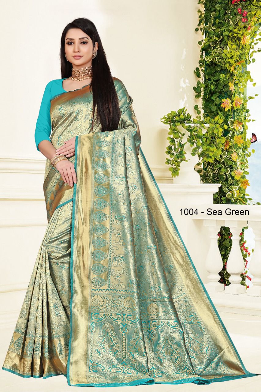 Santraj 1004 Wholesale Banarasi Silk Saree Collection