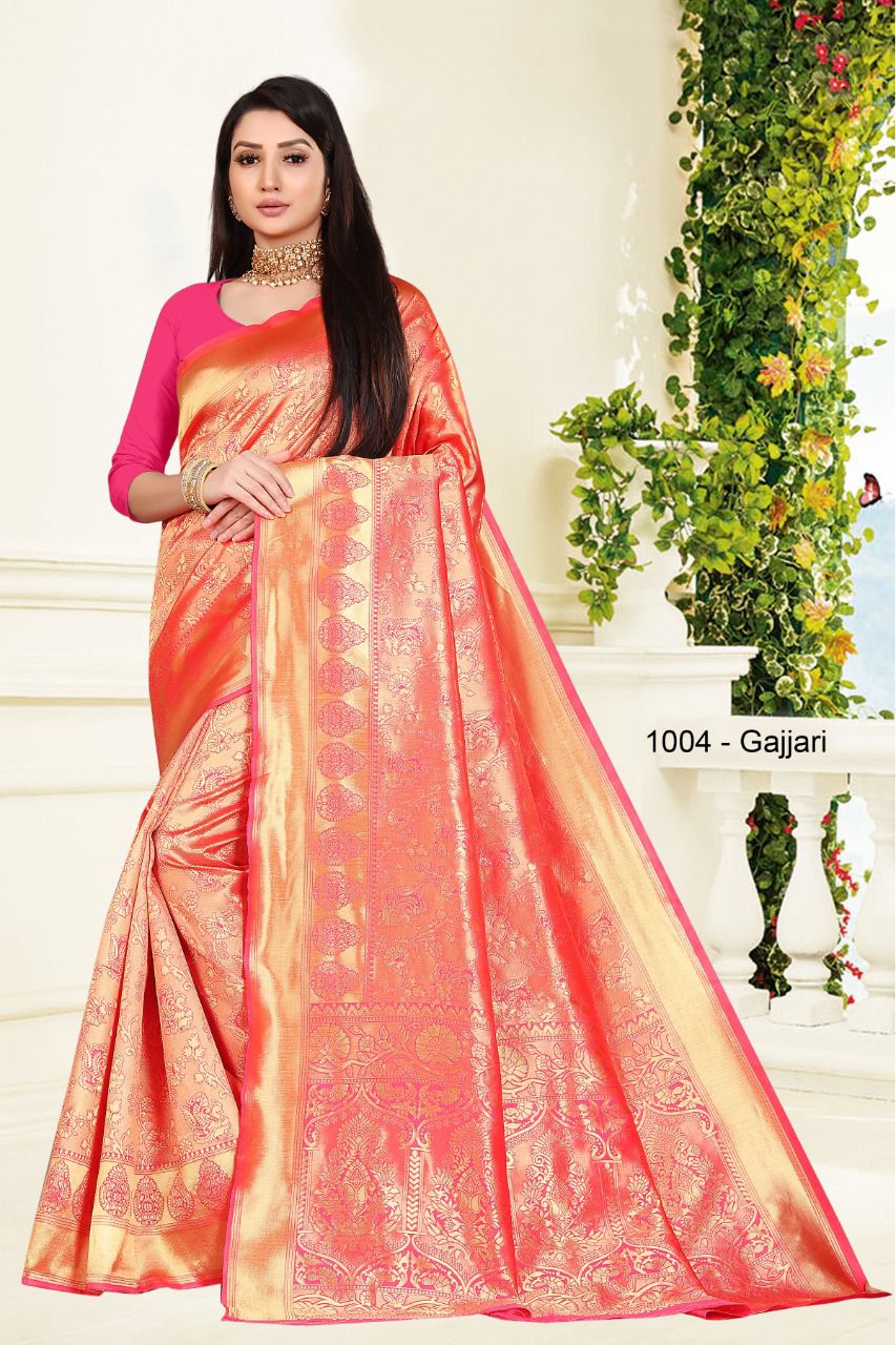 Santraj 1004 Wholesale Banarasi Silk Saree Collection