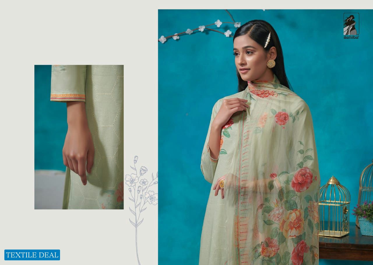 Sahiba Manjari Wholesale Pure Italian Cotton Schiffli Work And Hand Work Suits