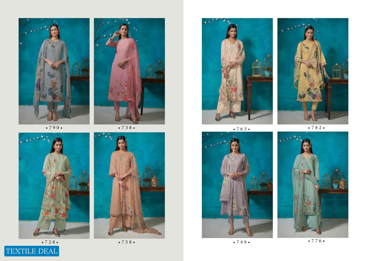 Sahiba Manjari Wholesale Pure Italian Cotton Schiffli Work And Hand Work Suits