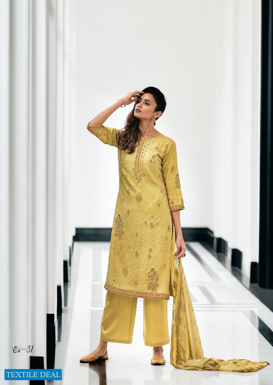 Varsha Erica Wholesale Pure Muslin With Self Work Salwar Suits