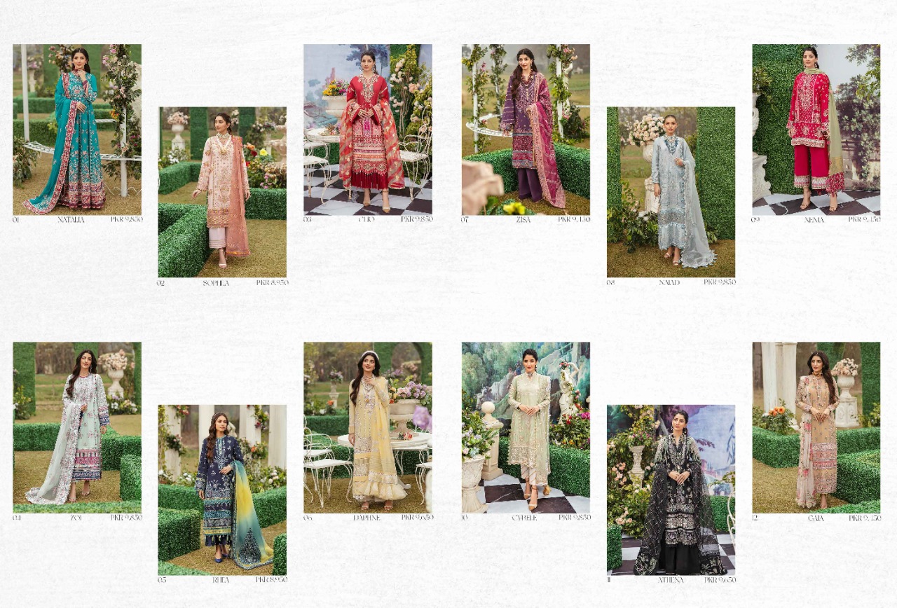Afrozeh Luxury lawn 2022 Wholesale Original Pakistani Suits