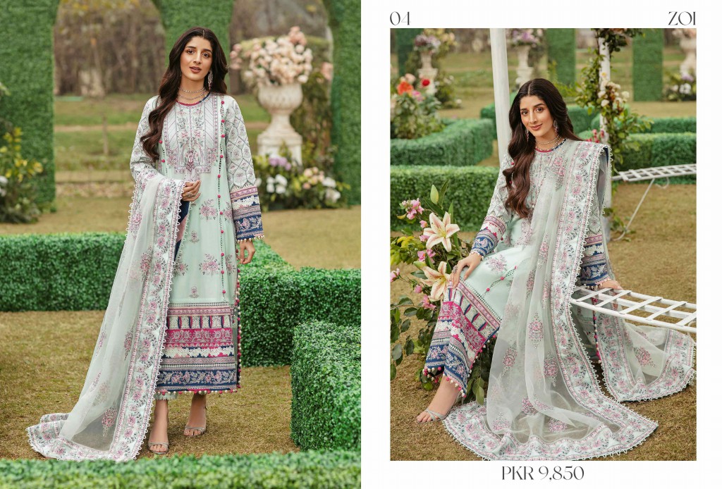 Afrozeh Luxury lawn 2022 Wholesale Original Pakistani Suits