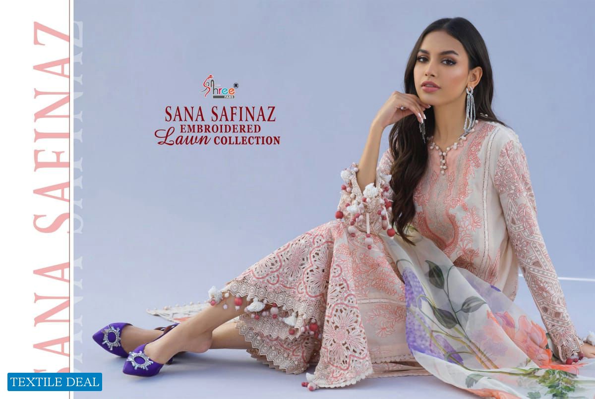 SHREE FAB SANA SAFINAZ PURE LAWN COTTON PAKISTANI SALWAR SUITS