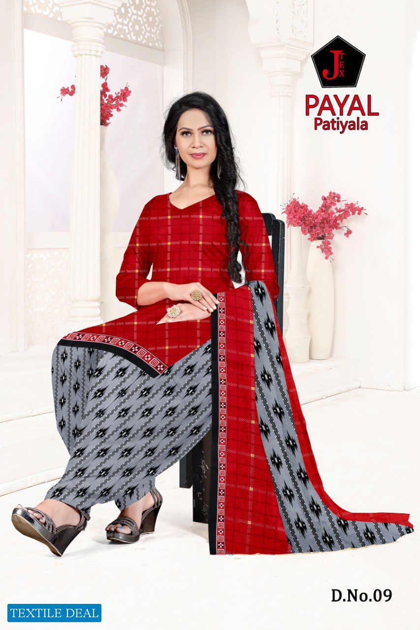 J Tex Payal Patiyala Wholesale Soft Cotton Printed Dress