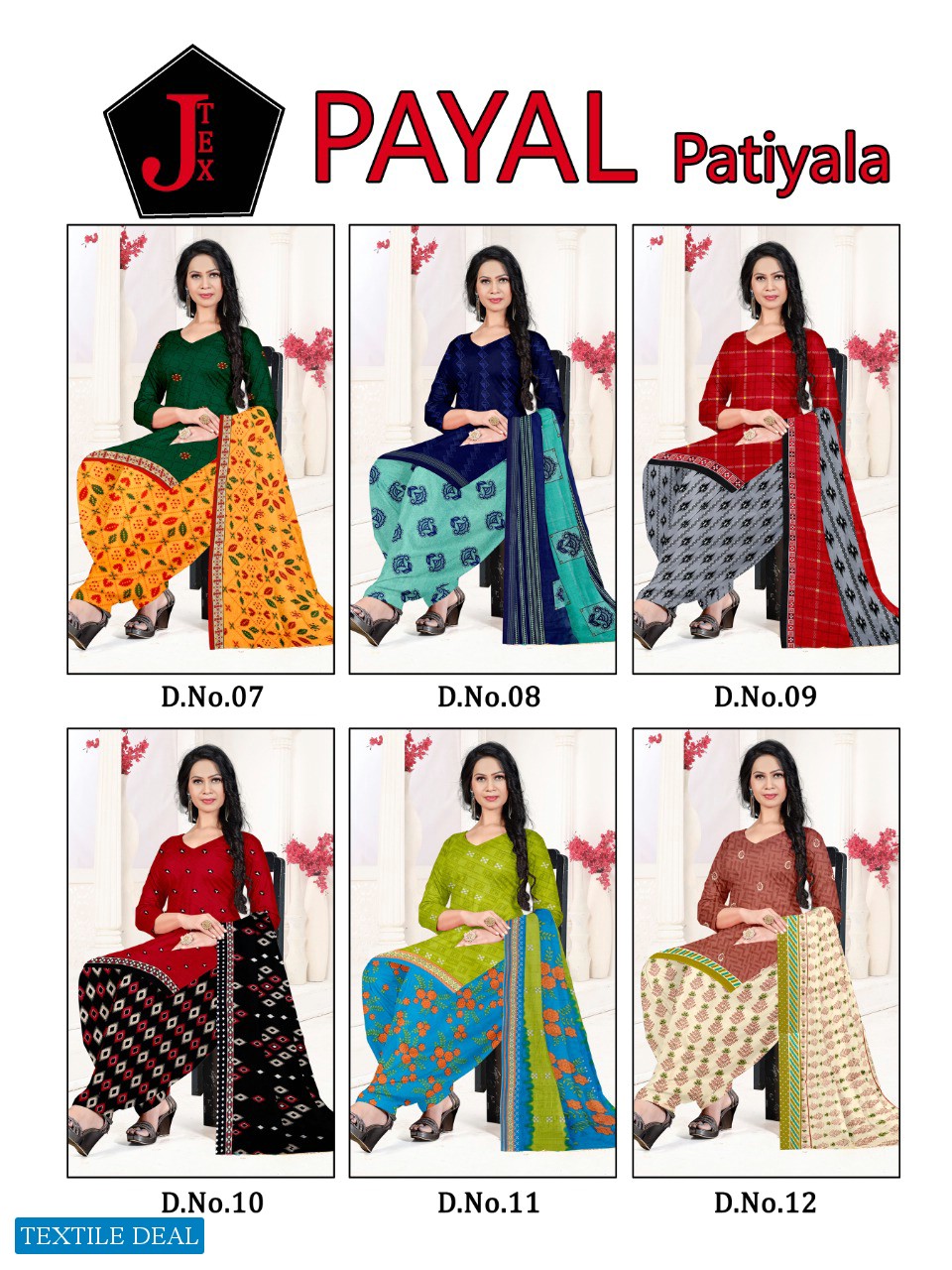 J Tex Payal Patiyala Wholesale Soft Cotton Printed Dress